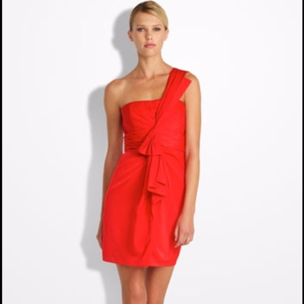 BCBG One Shoulder Cocktail Dress sz 12